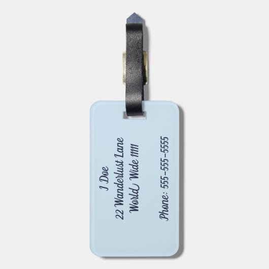 Andiamo-Bagagelabel Bagagelabel (Achterkant verticaal)