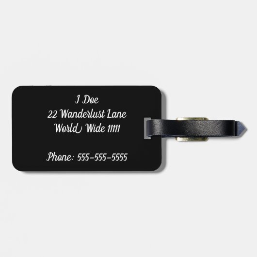 Andiamo-Bagagelabel Bagagelabel (Achterkant horizontaal)