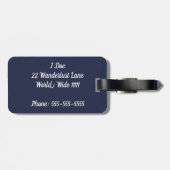 Andiamo-Bagagelabel Bagagelabel (Achterkant horizontaal)