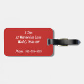 Andiamo-Bagagelabel Bagagelabel (Achterkant horizontaal)