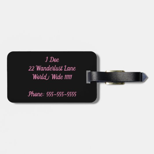 Andiamo-Bagagelabel Bagagelabel (Achterkant horizontaal)