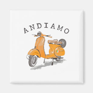 Andiamo Italy Gele Scooter Magneet