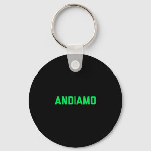 Andiamo laat Motivatie werkuitkledingbrein werken Sleutelhanger