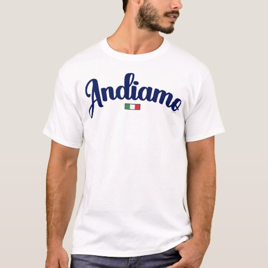 Andiamo Laten we naar Italië gaan Reizen Marine SC T-shirt (Voorkant)