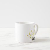 Andiamo (met Buttercups & Vlinders) Espresso Kop (Voorkant rechts)