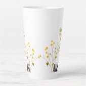 Andiamo (met Buttercups & Vlinders) Latte Mok (Voorkant)