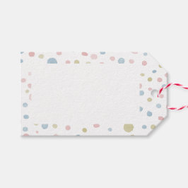 Andie Confetti Waterverf Stippen Gift Label Cadeaulabel