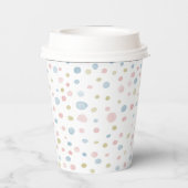 Andie Confetti Waterverf Stippen Paper Cup Papieren Bekers (Achterkant)