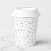 Andie Confetti Waterverf Stippen Paper Cup Papieren Bekers (Rechts)