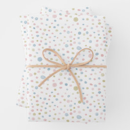 Andie Confetti Waterverf Stippen Wrapping Paper