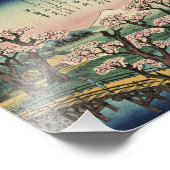 Ando Hiroshige - Evening Glow op Koganei Bridge Foto Afdruk (Hoek)