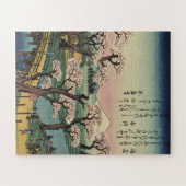 Ando Hiroshige - Evening Glow op Koganei Bridge Legpuzzel (Horizontaal)