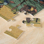 Ando Hiroshige - Evening Glow op Koganei Bridge Legpuzzel (Zijkant)