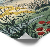 Ando Hiroshige - Otsuki Fields in de provincie Kai Poster (Hoek)