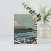Ando Hiroshige - Zee in de provincie Suruga Briefkaart (Staand voorkant)