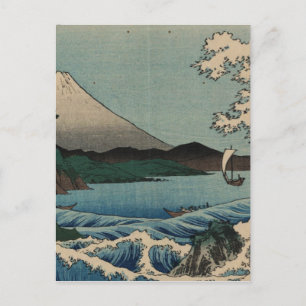 Ando Hiroshige - Zee in de provincie Suruga Briefkaart