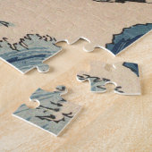 Ando Hiroshige - Zee in Satta in de provincie Suru Legpuzzel (Zijkant)