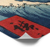 Ando Hiroshige - Zee in Satta in de provincie Suru Poster (Hoek)