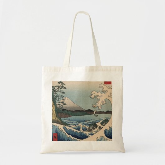 Ando Hiroshige - Zee in Satta in de provincie Suru Tote Bag (Voorkant)