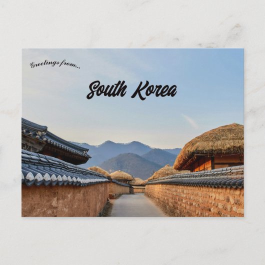 Andong Zuid-Korea Briefkaart (Voorkant)