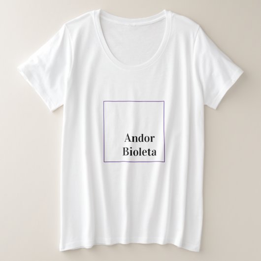 Andor Bioleta Grote Maat T-shirt (Design voorkant)
