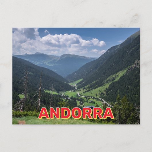 Andorra Berglandschap Briefkaart (Voorkant)