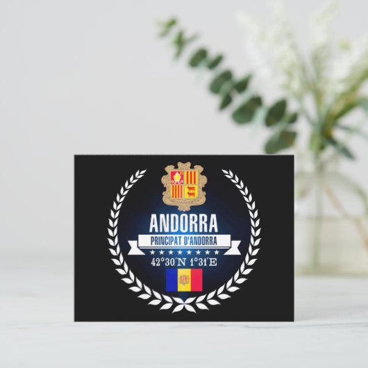 Andorra Briefkaart (Staand voorkant)
