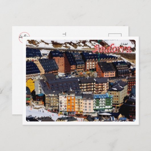 Andorra - briefkaart (Voorkant / Achterkant)