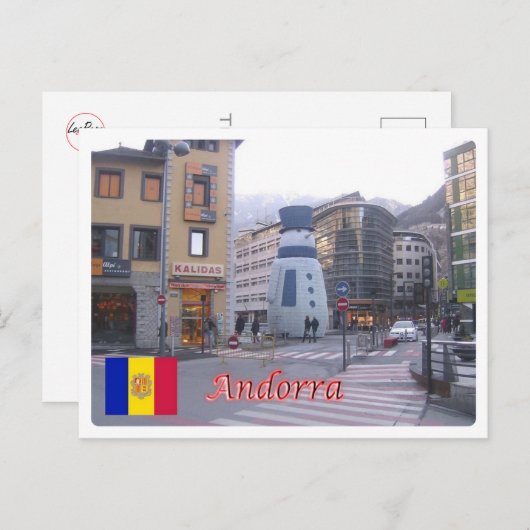 Andorra - briefkaart (Voorkant / Achterkant)