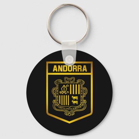 Andorra Emblem Sleutelhanger (Voorkant)