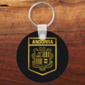 Andorra Emblem Sleutelhanger (Voorkant)