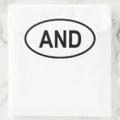 Andorra "EN" Ovale Sticker (Tas)