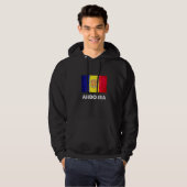 Andorra Flag  Andorran  1 Hoodie (Voorkant volledig)