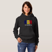 Andorra Flag   Andorran Hoodie (Voorkant volledig)