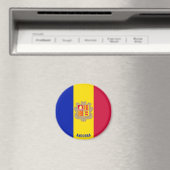 Andorra Flag Charming Patriotic Magneet (Insitu (Vaatwasser))