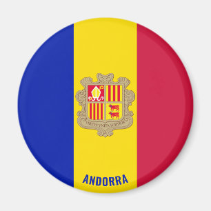 Andorra Flag Charming Patriotic Magneet