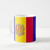 Andorra Flag Coffee Mok (Voorkant links)