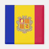 Andorra Flag Magnet (Voorkant)