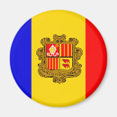 andorra flag magnet (Voorkant)