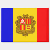 andorra flag magnet (Voorkant)
