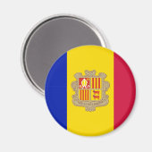 Andorra Flag Magnet (Voorkant / Achterkant)