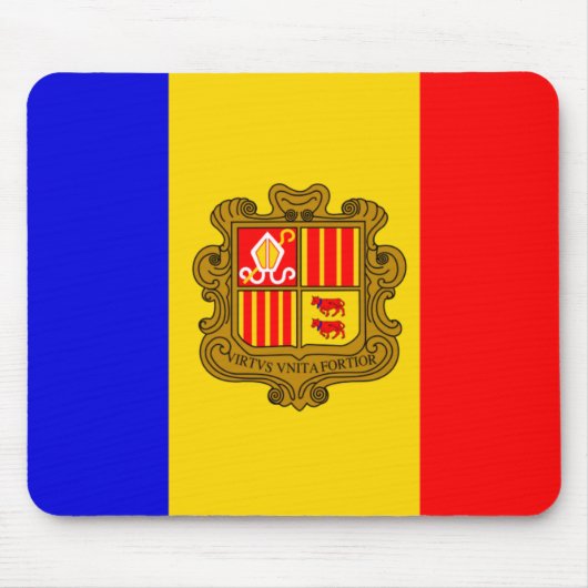 andorra flag mousepad muismat (Voorkant)
