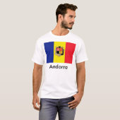 Andorra Flag T-Shirt (Voorkant volledig)