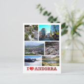 Andorra - I Love - Briefkaart (Staand voorkant)