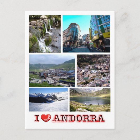 Andorra - I Love - Briefkaart (Voorkant)