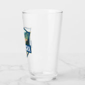 Andorra Illustratie Retro Badge Glas (Links)