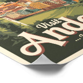 Andorra Illustration Travel Art Vintage Poster (Hoek)