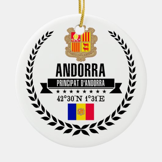 Andorra Keramisch Ornament (Voorkant)