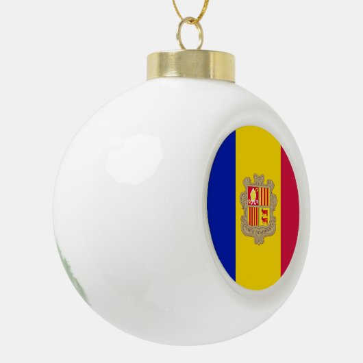 Andorra Keramische Bal Ornament (Links)