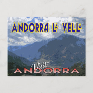 Andorra La Vella, bezoek Andorra briefkaart